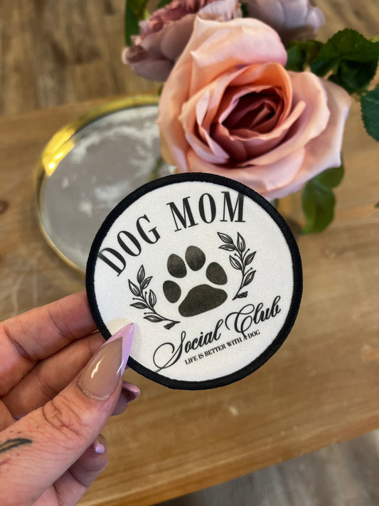 Dog Mom Social Club Hat Patch