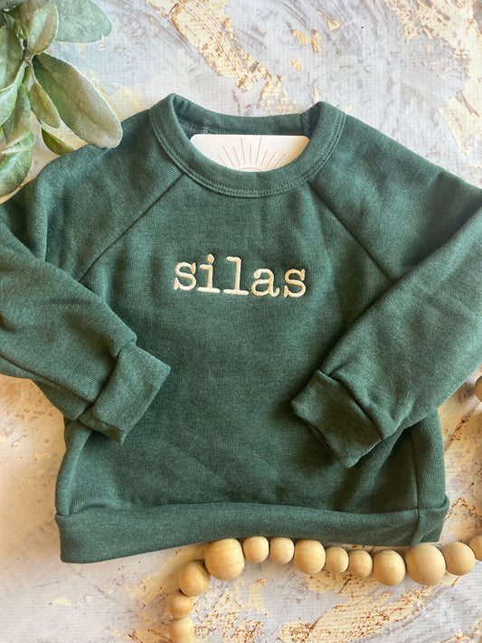 Custom Name Toddler Crewneck Sweatshirt