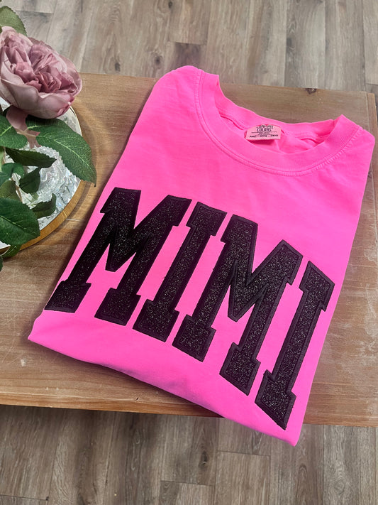 Embroidered Glitter Mimi Tee