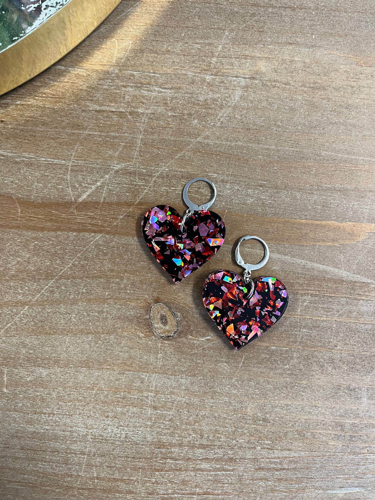 Valentine Heart Huggie Earrings