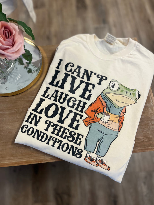 Live Laugh Frog Tee