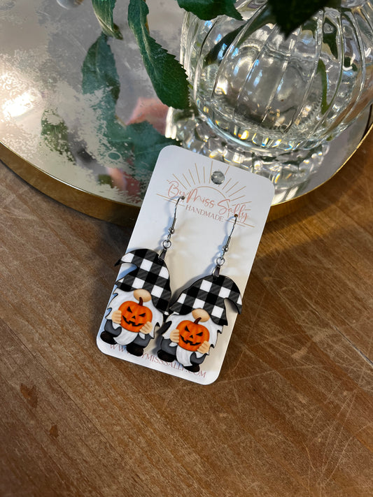 Halloween Gnome Earrings