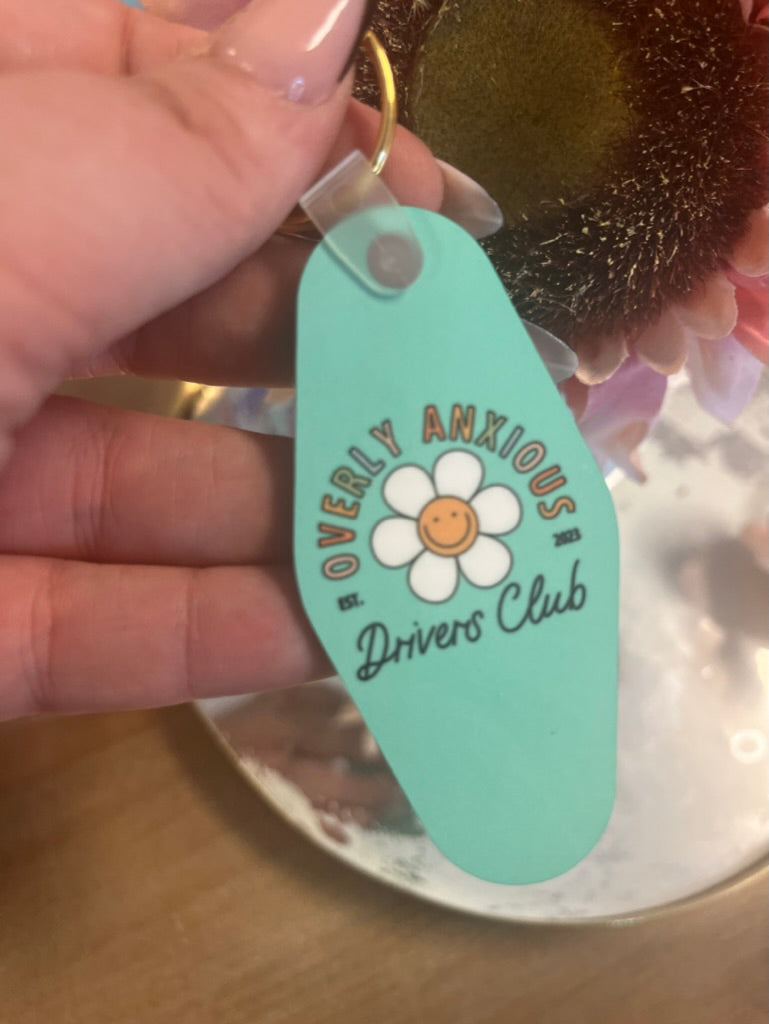 Overly Anxious Drivers Club Keychain