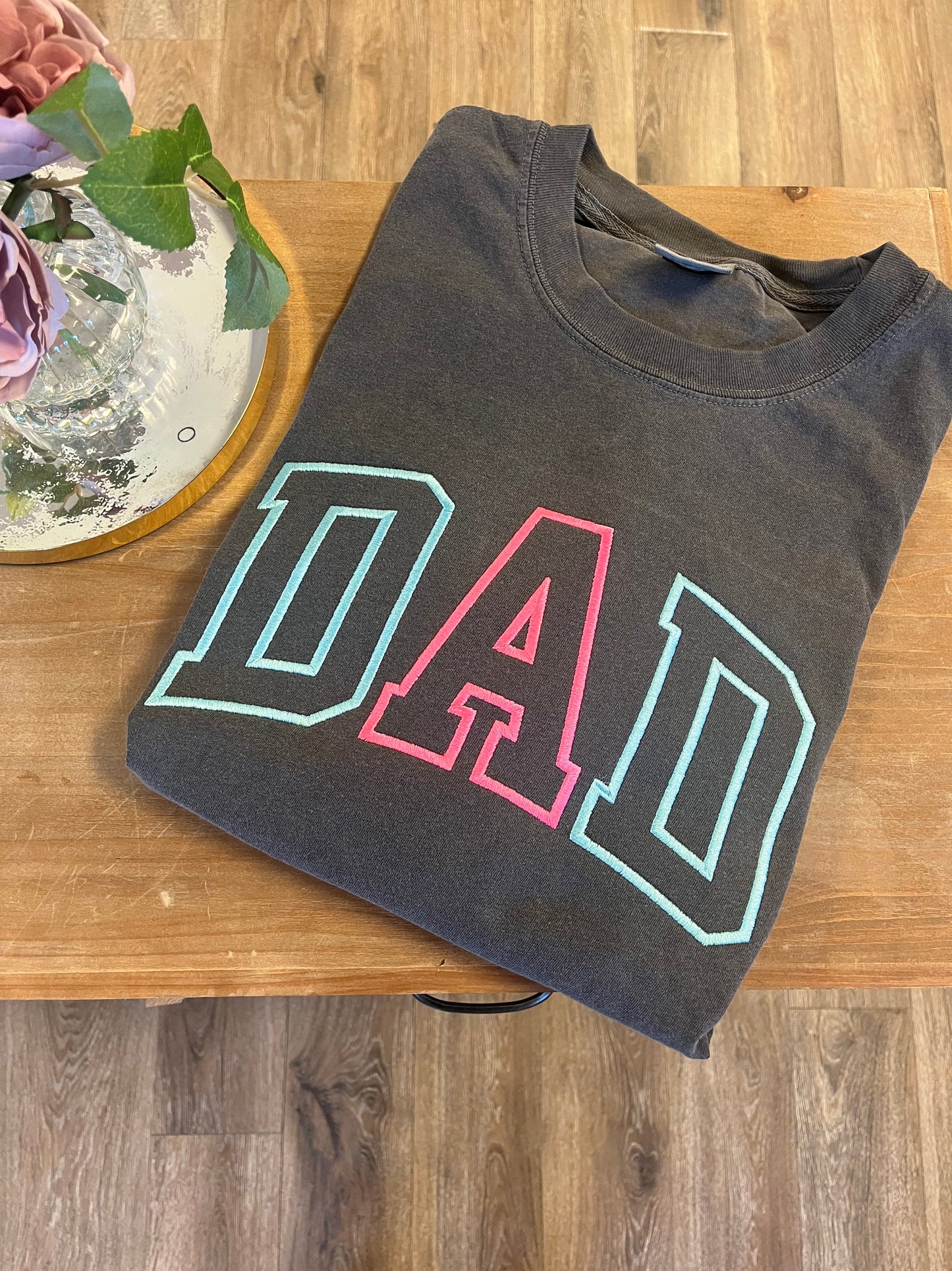 Embroidered Gender Reveal Dad Tee