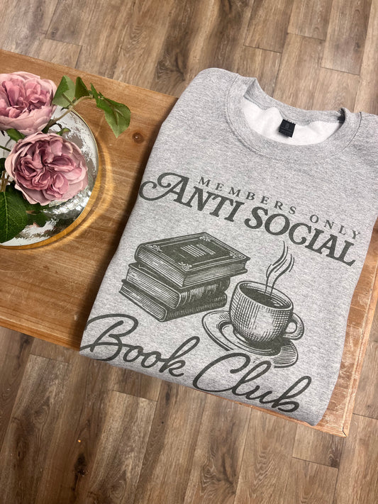 Antisocial Book Club Crewneck