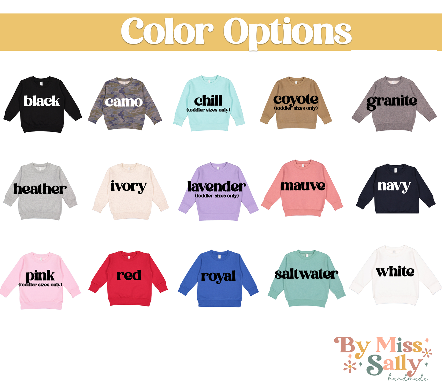 Custom Retro Name Toddler Crewneck Sweatshirt