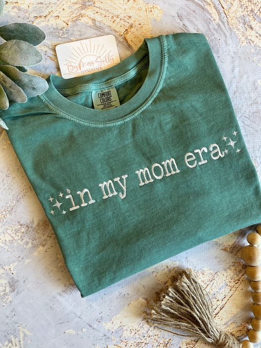 In My Mom Era Tee in Light Green