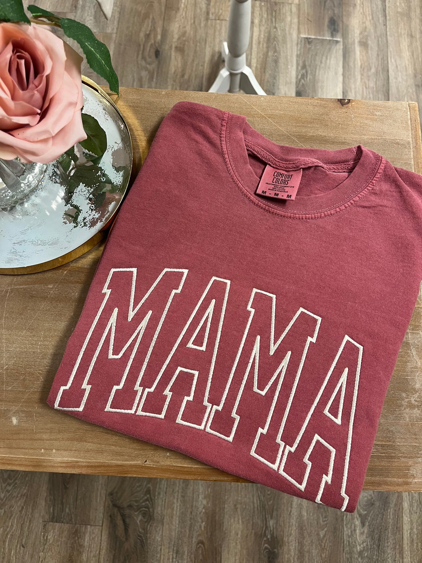 Embroidered Mama Comfort Colors Tee