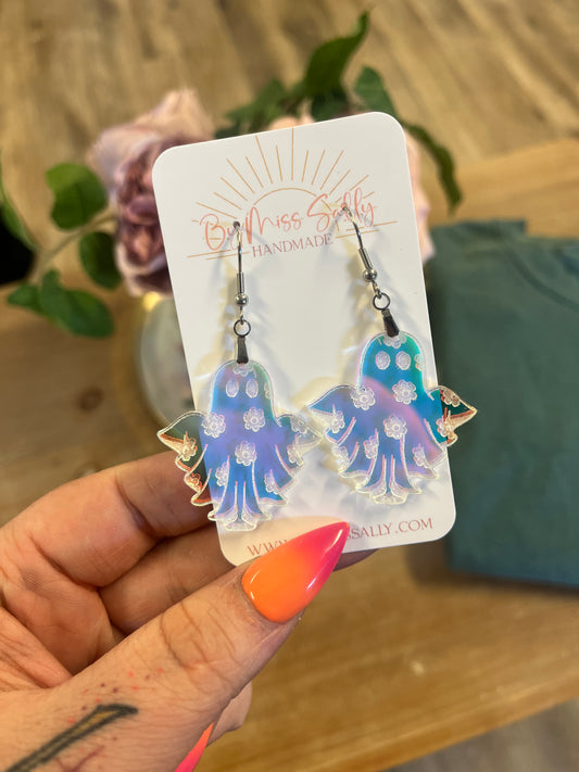 Groovy Ghost Earrings