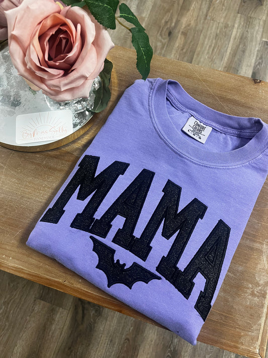 Embroidered Halloween Mama Tee