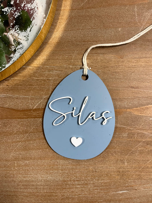 Personalized Easter Egg Gift Tag