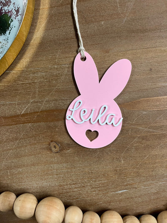 Personalized Easter Bunny Gift Tag