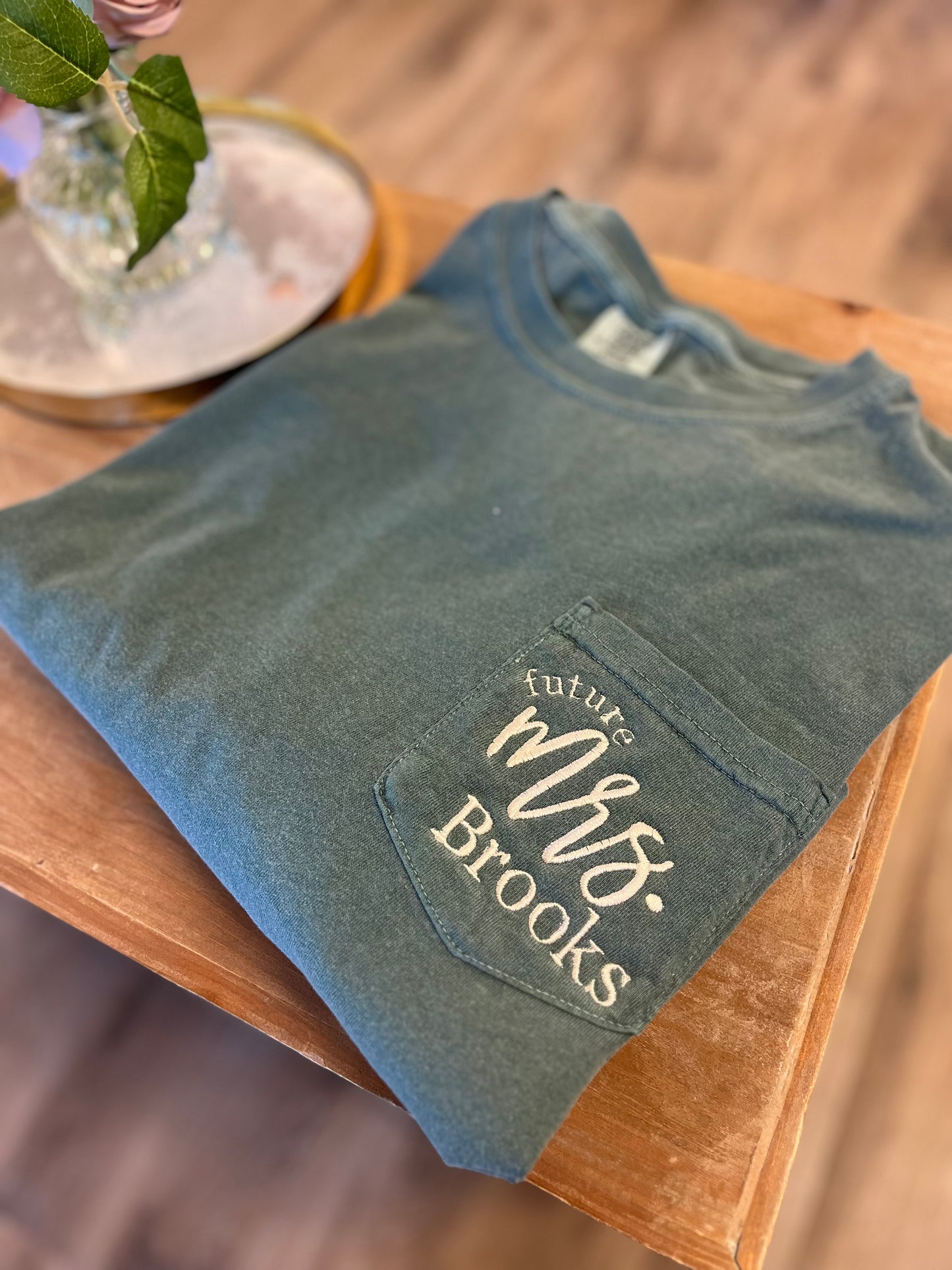 Custom Future Mrs. Pocket Tshirt