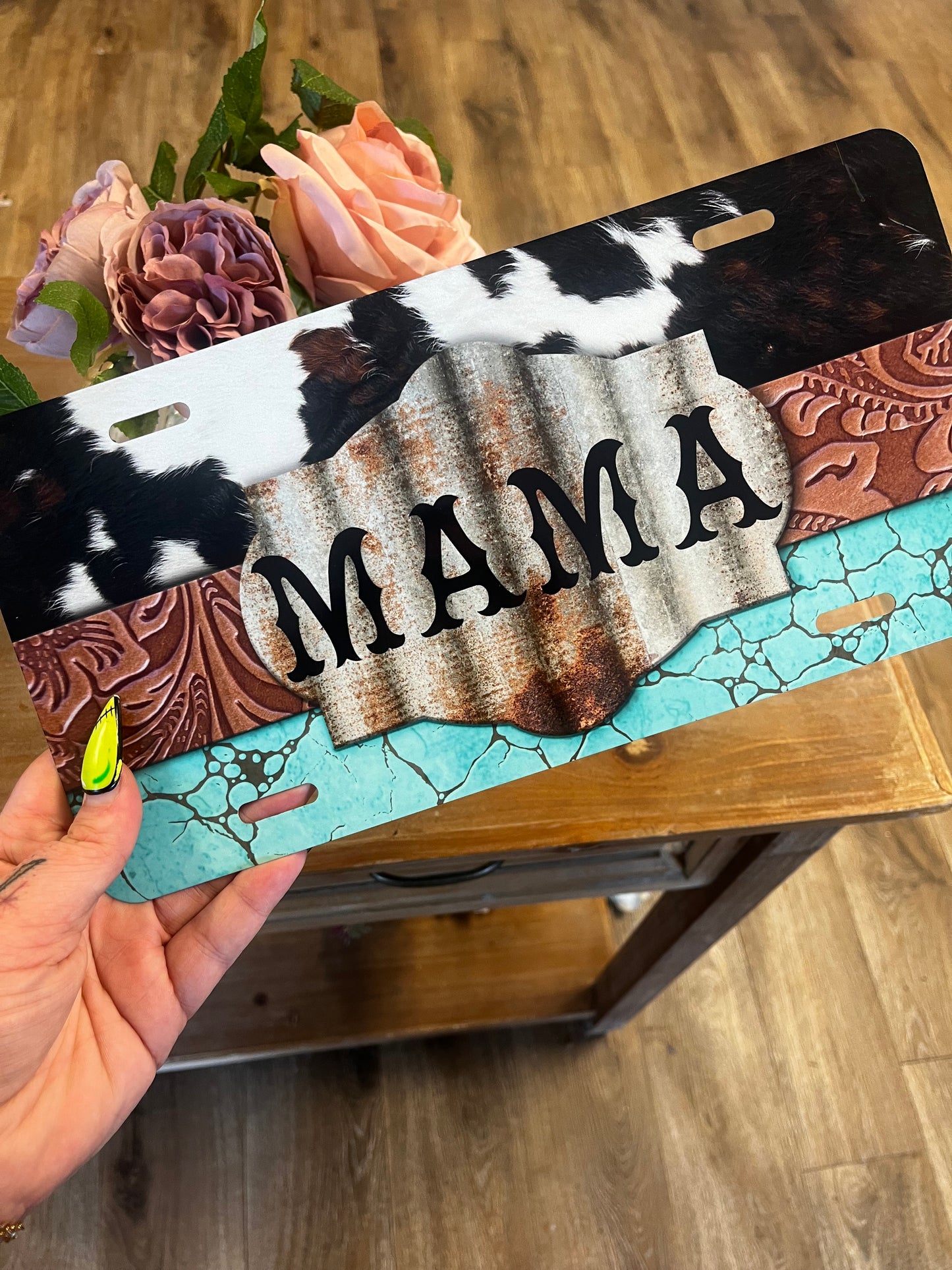 Westerm Mama License Plate