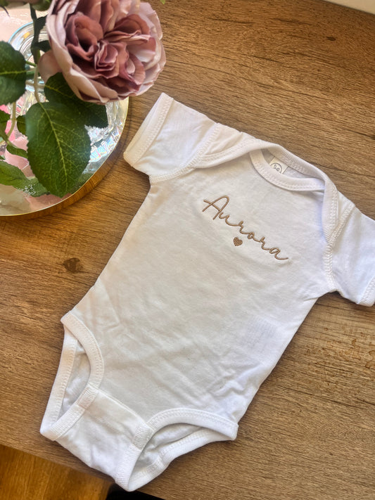 Custom Embroidered Baby Bodysuit