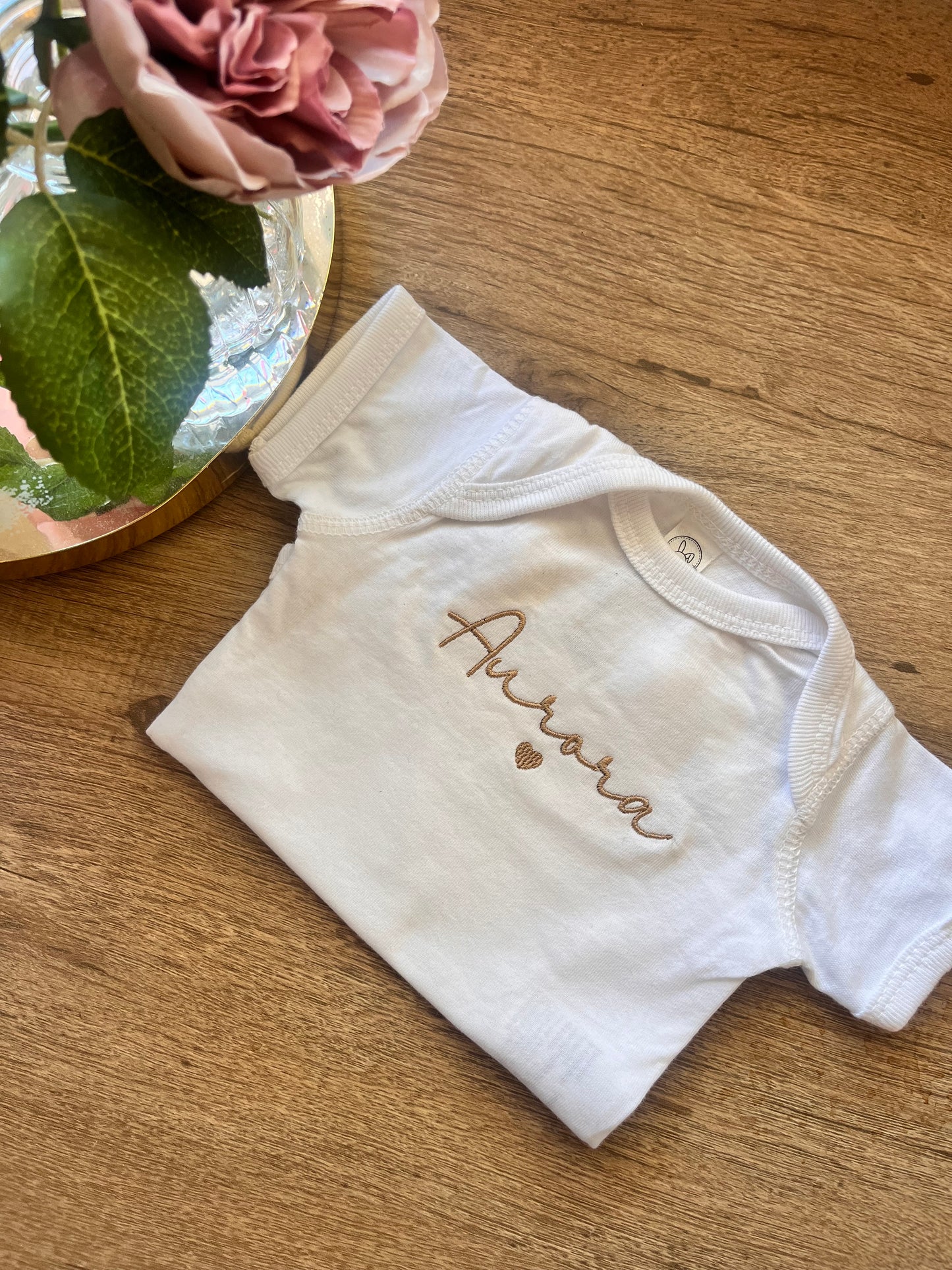 Custom Embroidered Baby Bodysuit