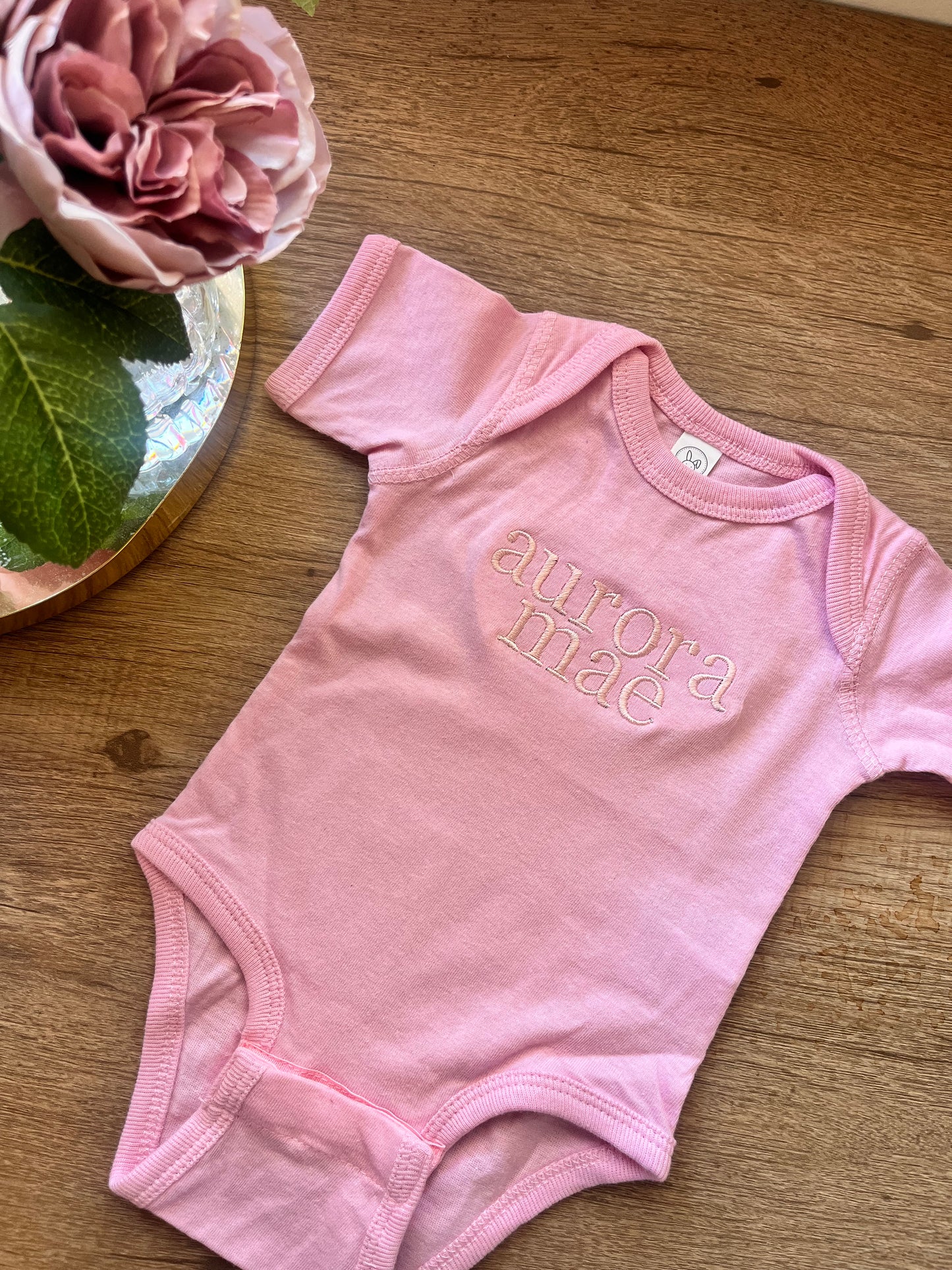 Custom Embroidered Baby Bodysuit