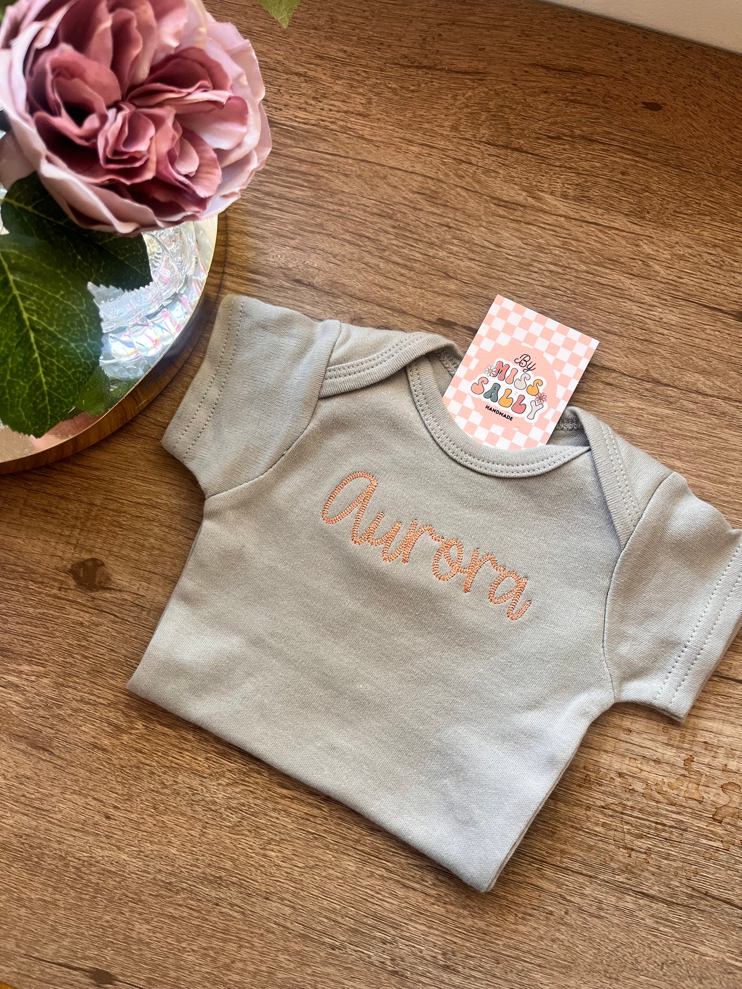 Custom Embroidered Baby Bodysuit