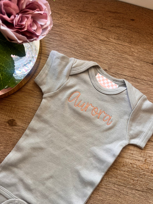 Custom Embroidered Baby Bodysuit