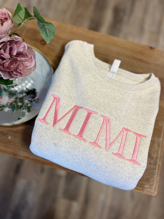 Embroidered Mimi Sweatshirt