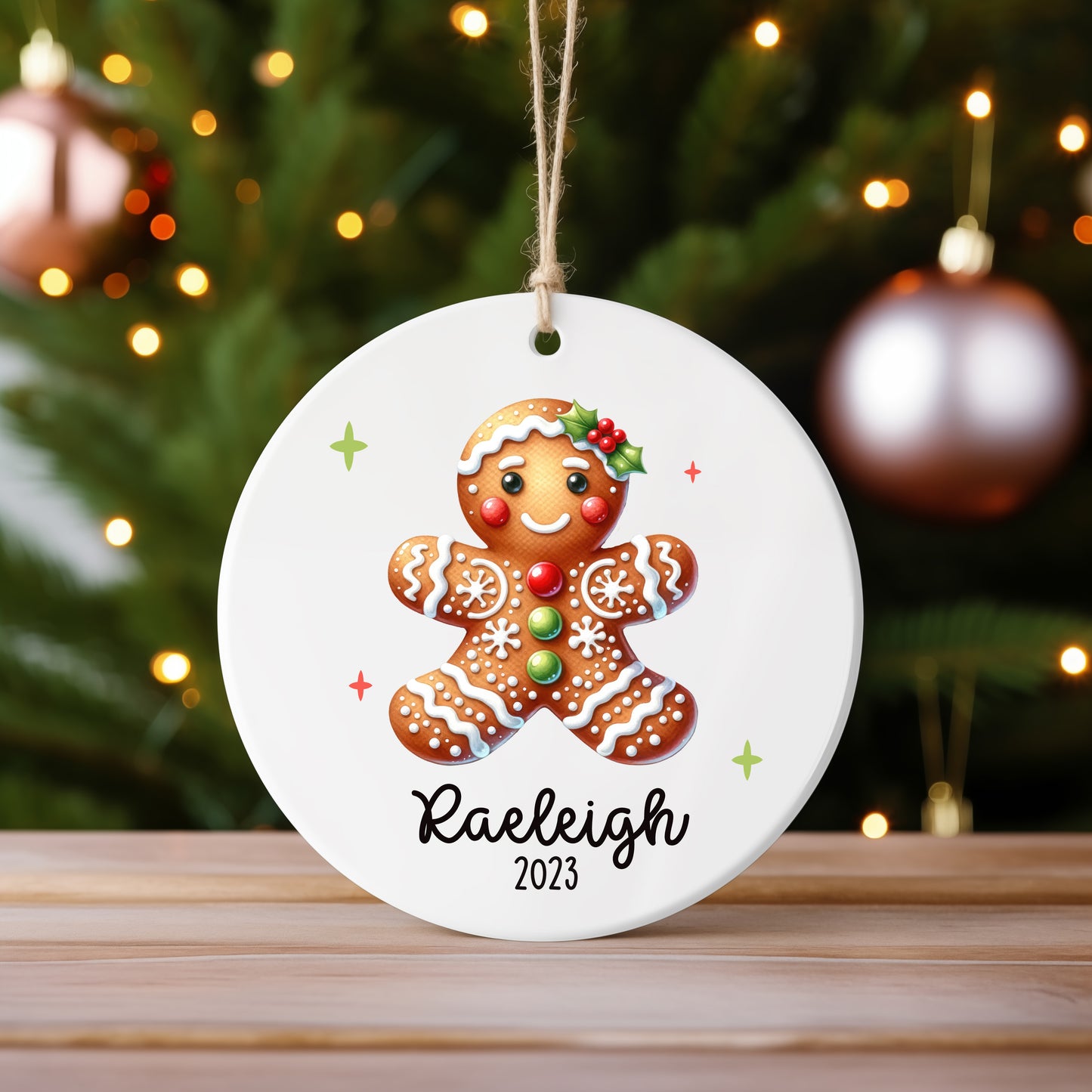 Gingerbread Girl Christmas Ornament