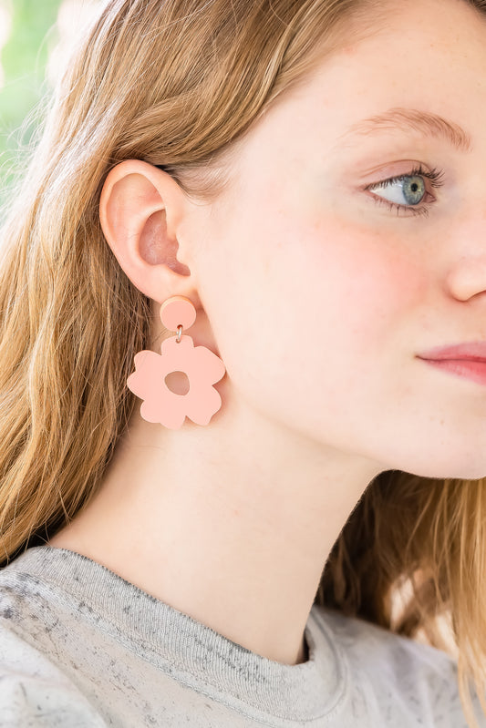 Boho Blossom Earrings in Watermelon