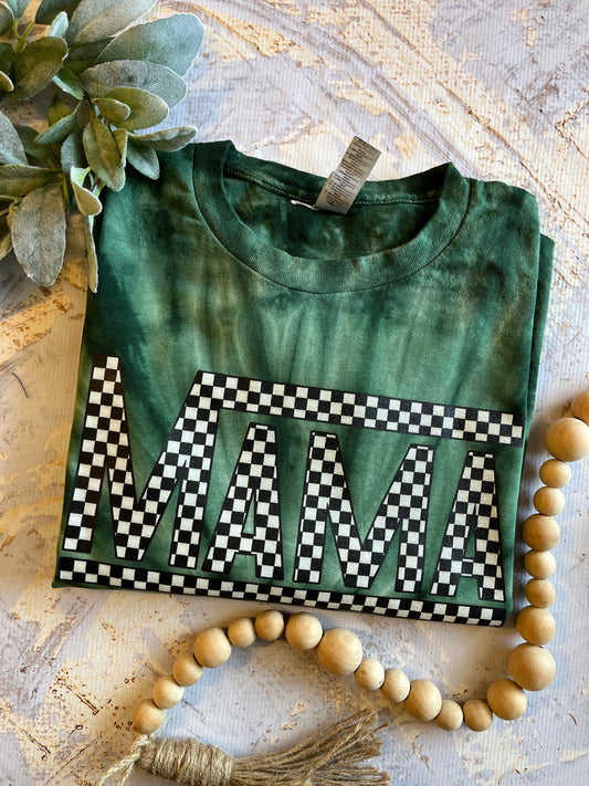 Retro Checkered Mama Tee