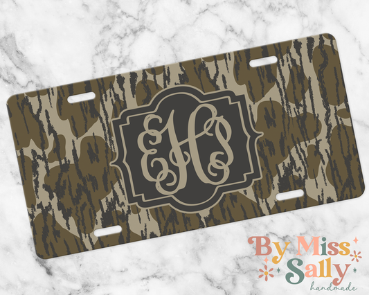 Bottomland Camo License Plate