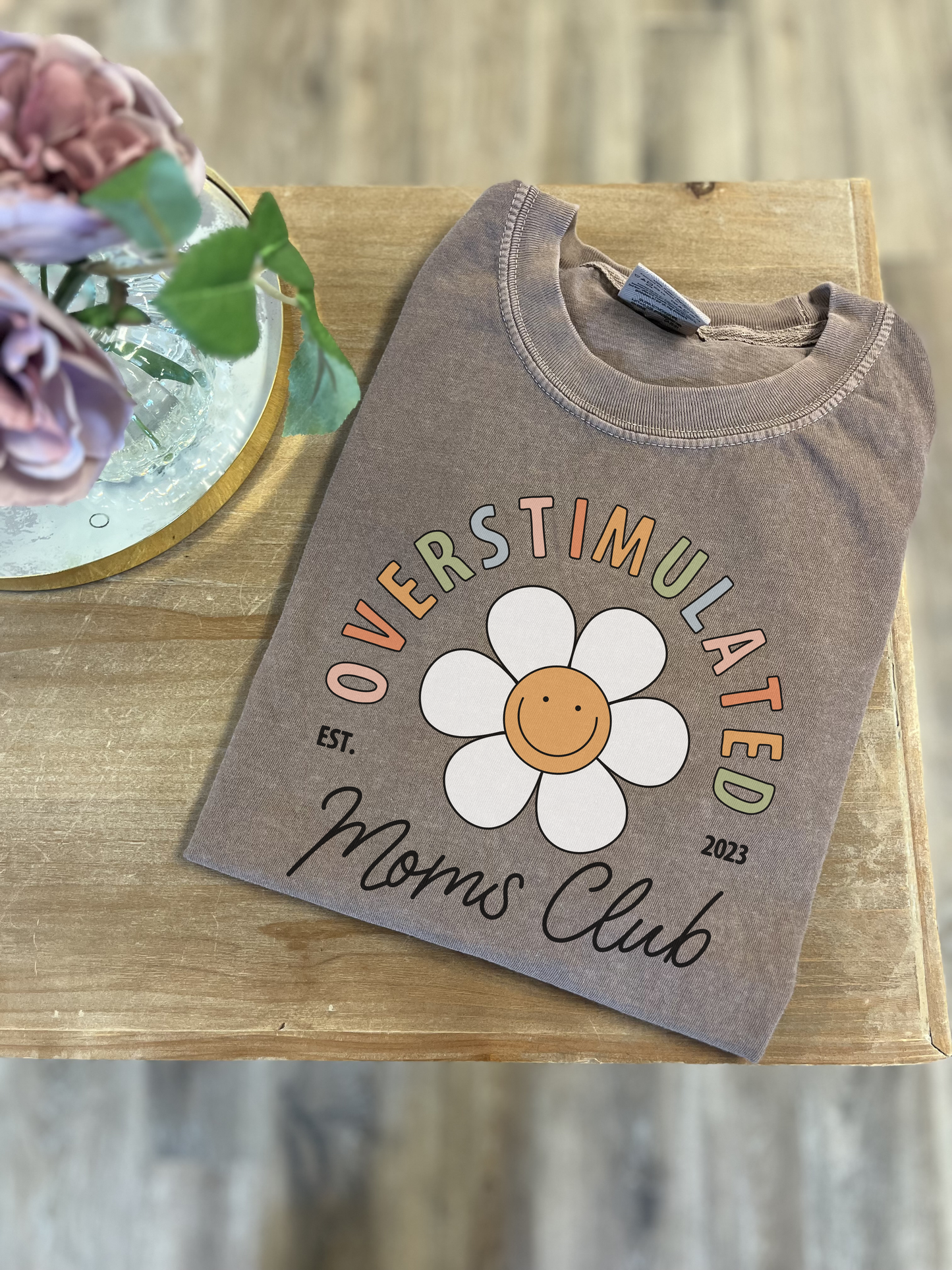 Overstimulated Moms Club Tee