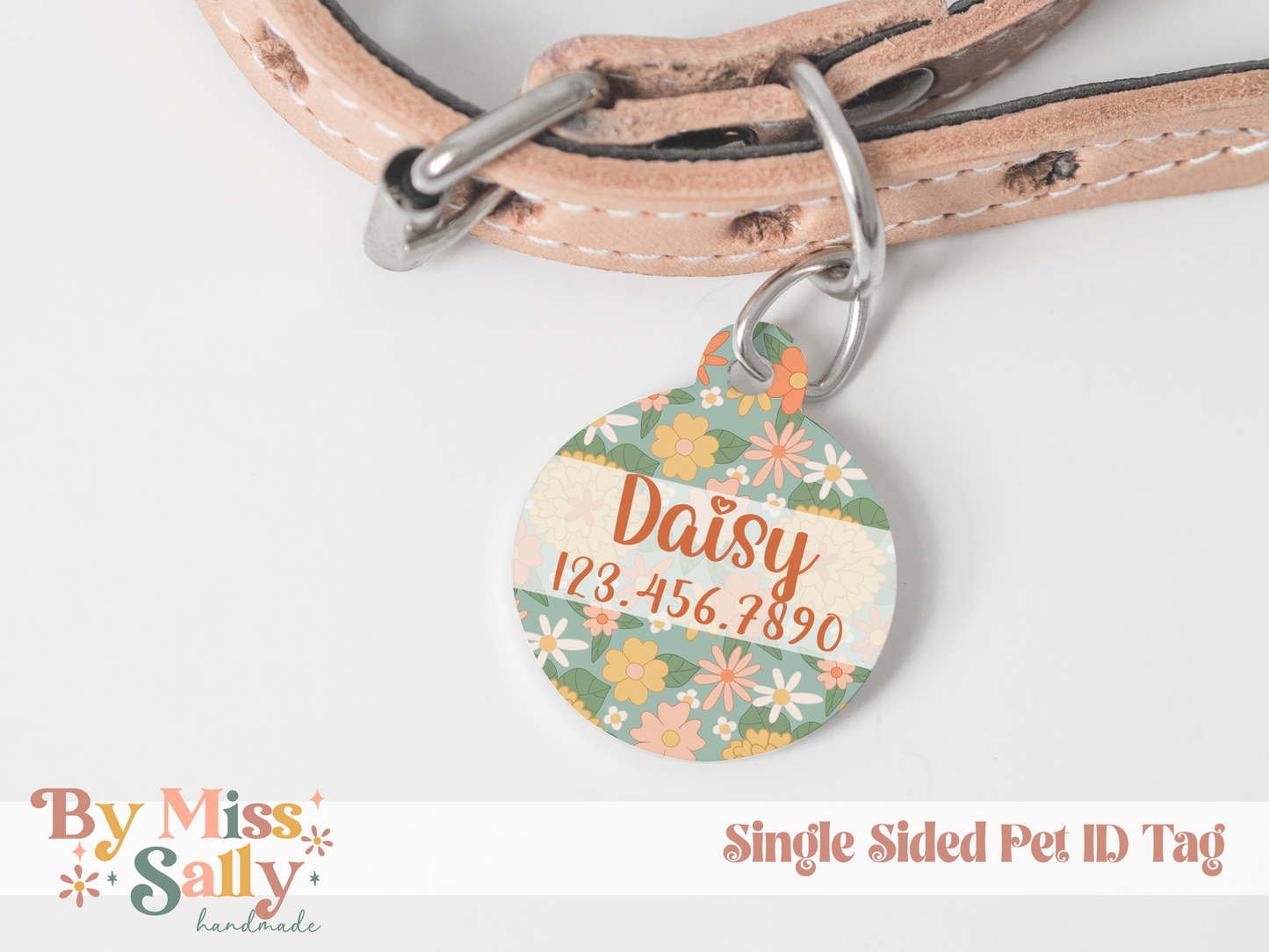 Groovy Daisies Pet Tag