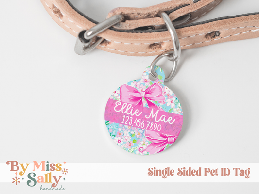 Coquette Bows Pet Tag