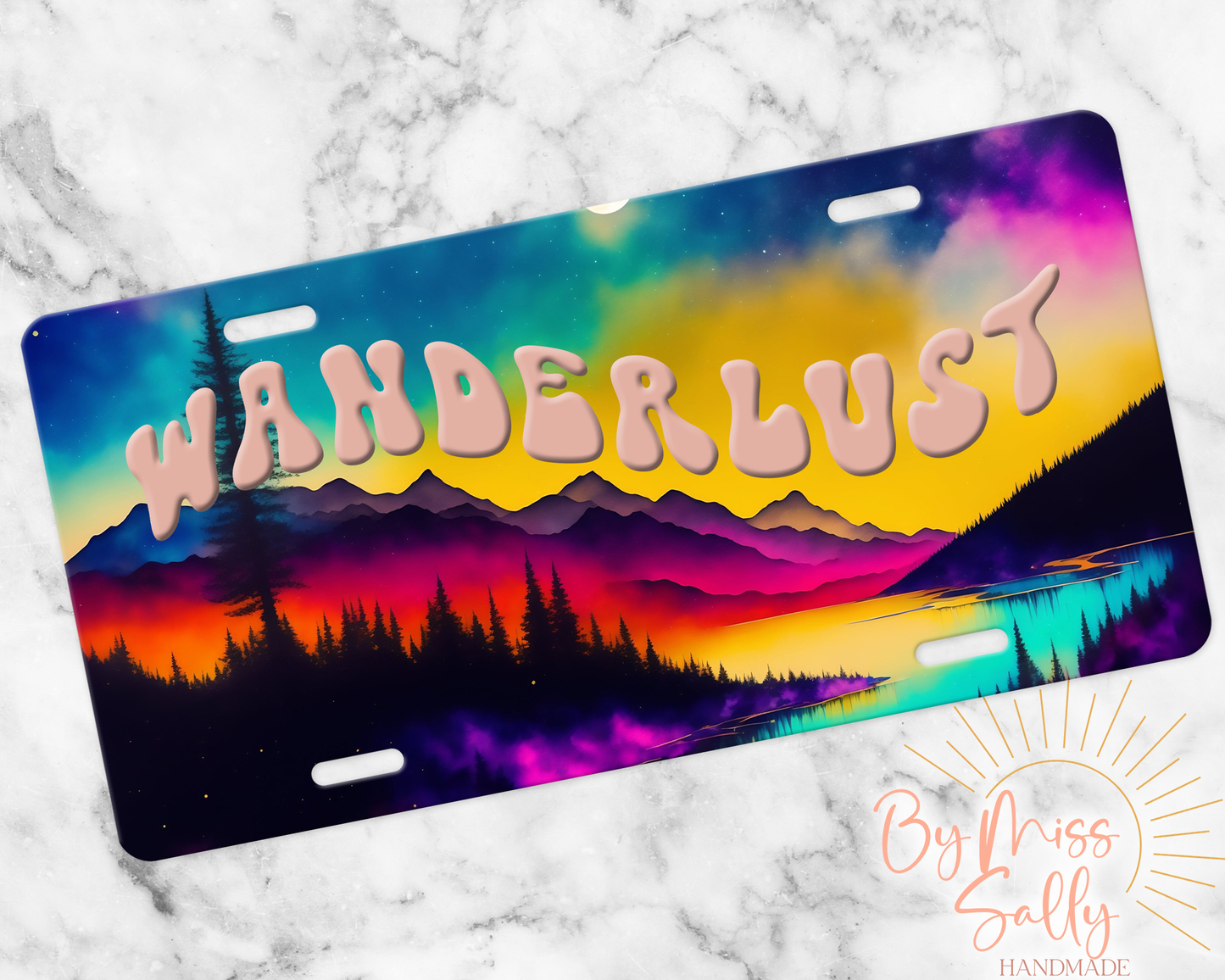 Wanderlust License Plate