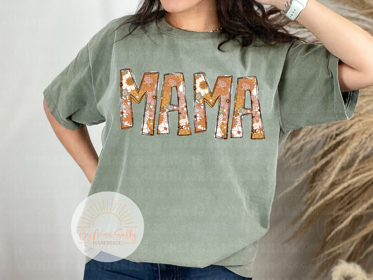 Boho Floral Mama Tee