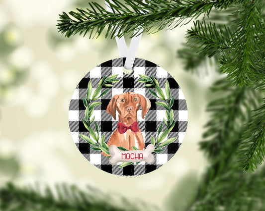 Vizsla Ornament, Personalized