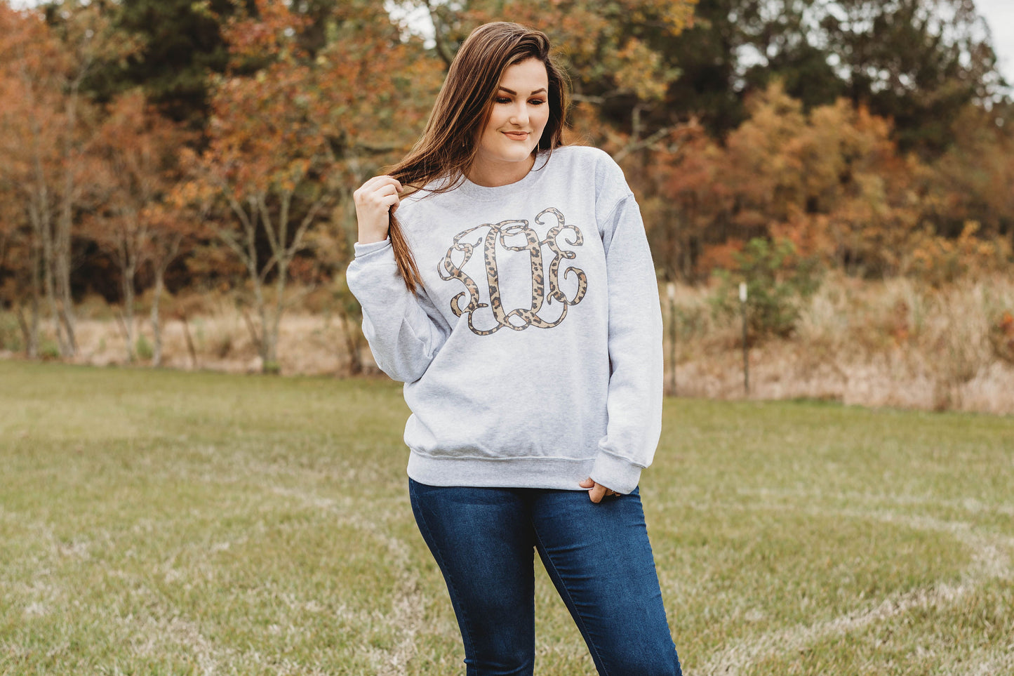 Leopard Monogram Sweatshirt