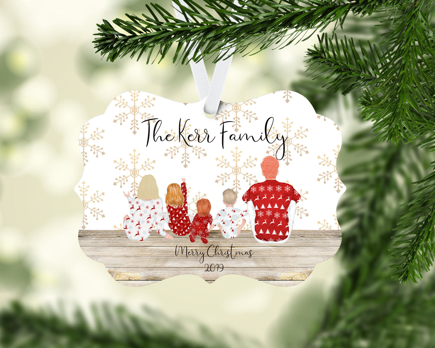 Personalized Family Ornament - Benelux Shape