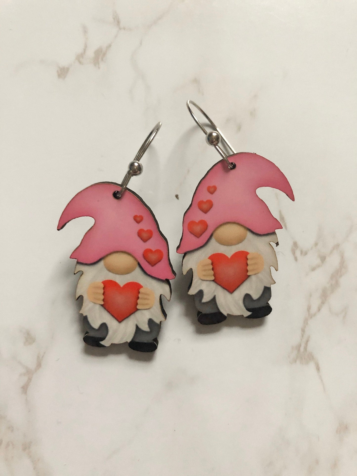 Valentine's Day Gnome Earrings