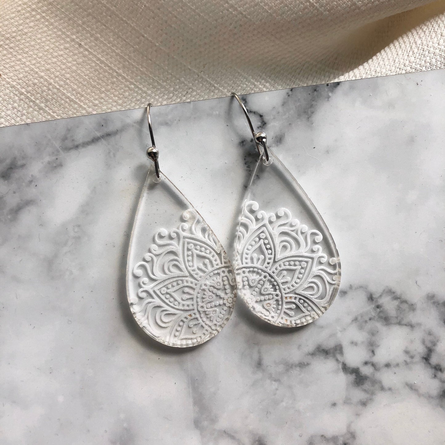 Olivia Mandela Engraved Earrings