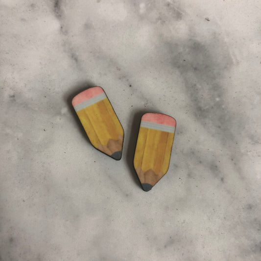 Pencil Stud Earrings