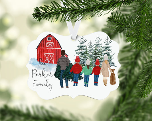 Personalized Family Christmas Ornament