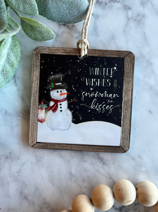 Winter Wishes Christmas Ornament