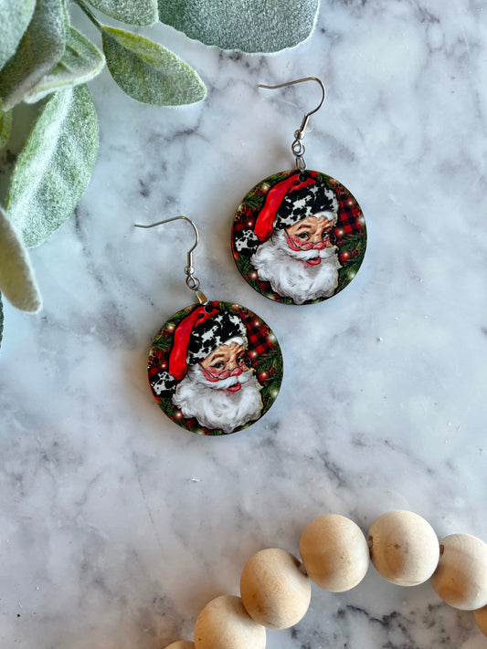 Bree Santa Earrings
