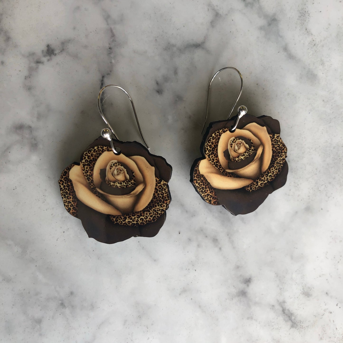 Juliet Rose Earrings in Leopard