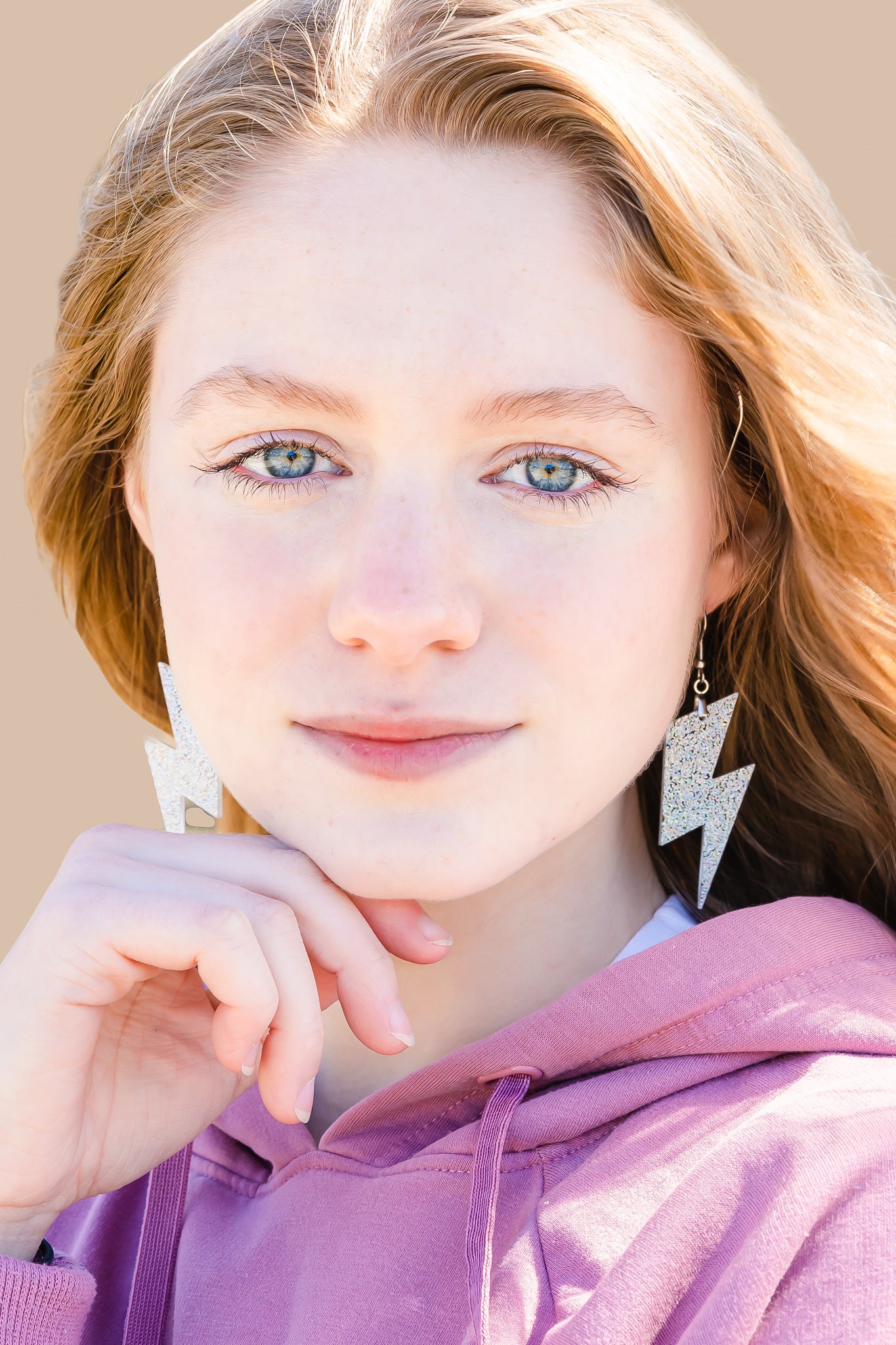 Holographic Lightning Bolt Earrings