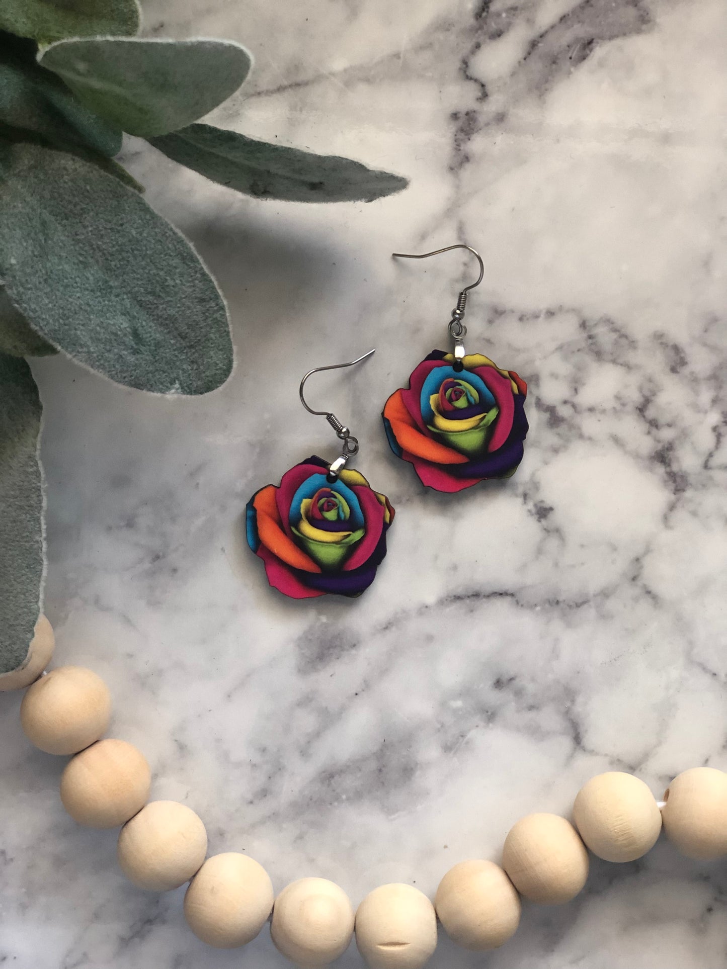 Juliet Rose Earrings in Rainbow