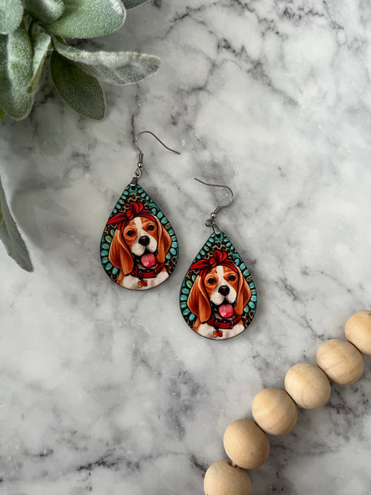 Sally Beagle Earrings