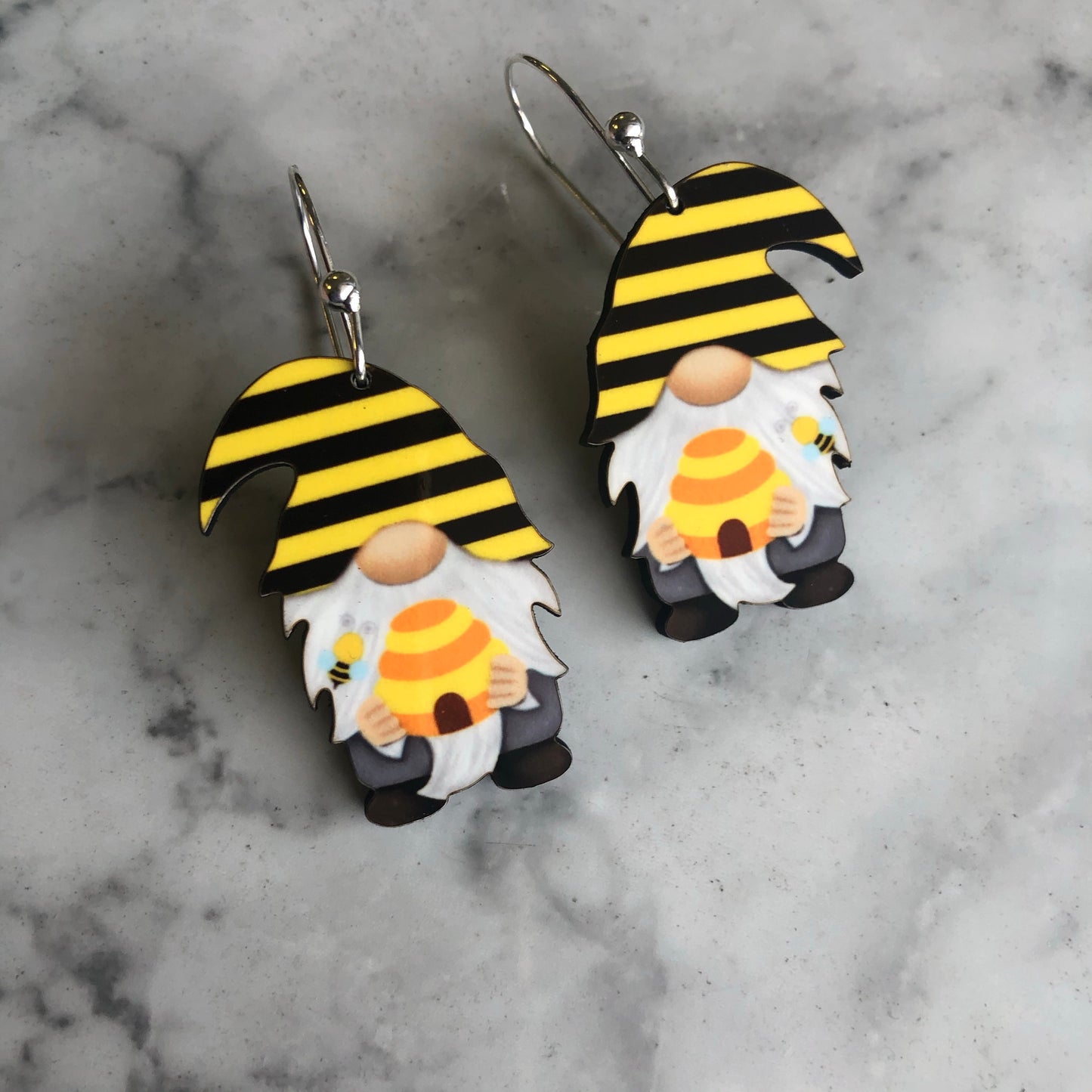 Sweet as can BEE Gnome Earrings