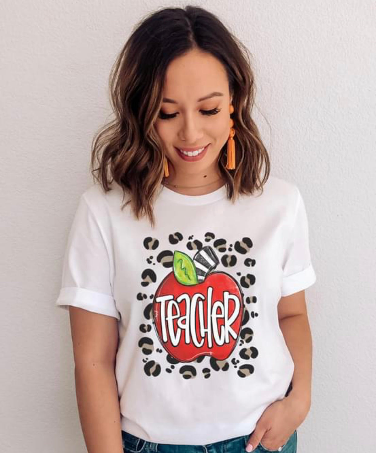 Teacher Leopard Tee