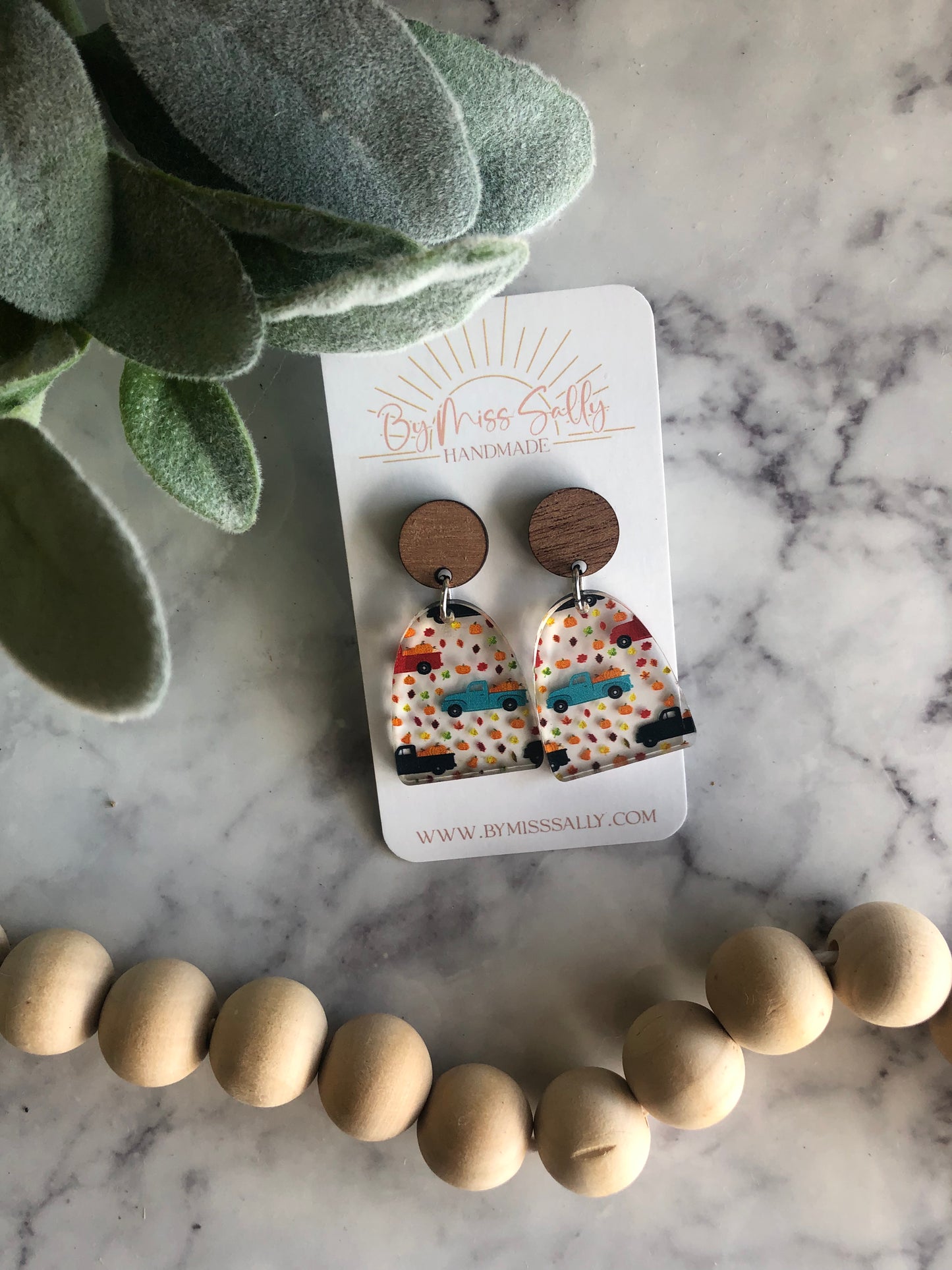 Sara Fall Truck Earrings