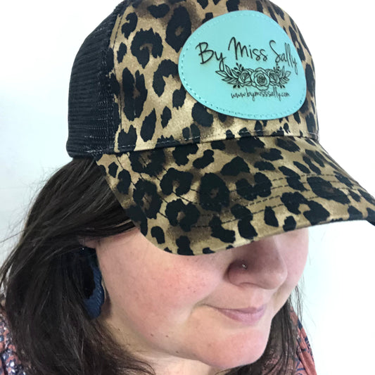 Custom Business Logo Hat in Leopard
